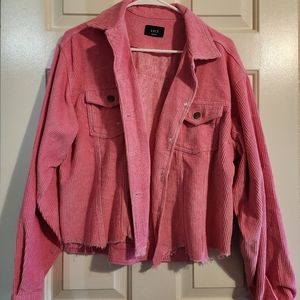 Vici Distressed Cotton Corduroy Jacket